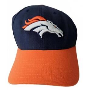 New Era Denver Broncos‎ Navy and Orange Baseball Cap Unisex Size Large/XLarge